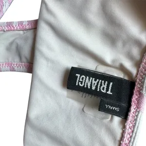 Triangle zebra pink tie up bikini bottoms  thumbnail 4
