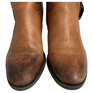Vince Camuto Boots Womens 6 Bedina 2 Leather Tall Western Boho Buckle Brown thumbnail 3