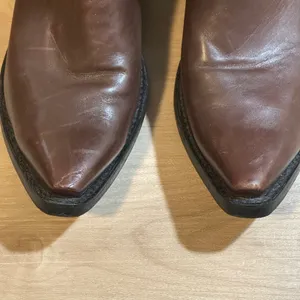 Bye Mexicana Boots Brown 8.5 Women Sun Inlay Western Cowboy Leather Boots 39 thumbnail 8