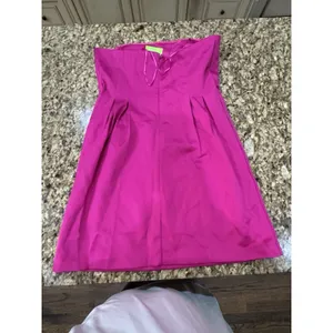 Sam Edelman Strapless‎ Structured Mini Dress in hot pink Size 12 Cocktail thumbnail 4