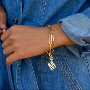 Gorjana Parker 18K Gold Plated Charm Initial Y thumbnail 3
