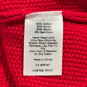 Talbots Sweater Holiday Christmas Classic Minimalist Festive Cozy Red Size Small thumbnail 4