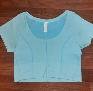 Aerie Athletic Short Sleeve Ribbed Top thumbnail 1