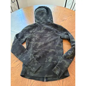 Lululemon Scuba Full Zip Hoodie Women 0 Green Camo Heritage 365 Camo Brier Rose thumbnail 7