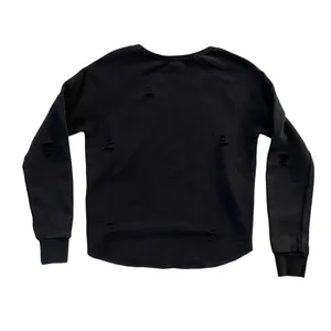 Harley Davidson Distressed Black Logo Sweatshirt Size M thumbnail 5