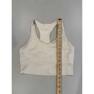 Fabletics Sports Bra Womens Large* Beige Stretch Gym Yoga Active Athletic Tennis thumbnail 5