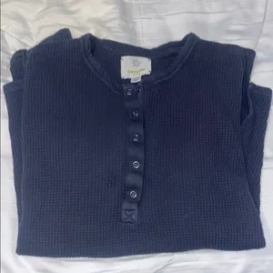 Dark Blue Long Sleeve Top thumbnail 3