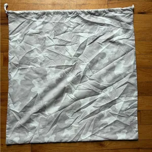 DAGNE DOVER Tan White Drawstring Large‎ Square Dustbag thumbnail 1