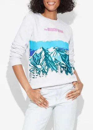 The‎ Beach Boys Mountain Graphic Sweatshirt - Size M - Gray - NWT thumbnail 1
