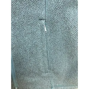 Athleta Stroll‎ Fleece Moto Vest Dark Teal Blue 860063-01 Womens Large L/T thumbnail 2