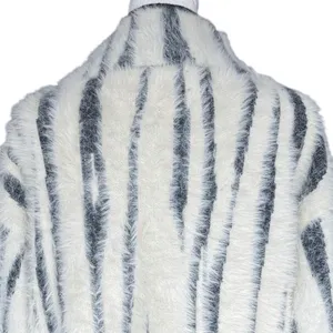 Anthropologie Cindy Eyelash Zebra 1/2 Zip Pullover Sz S‎ thumbnail 6