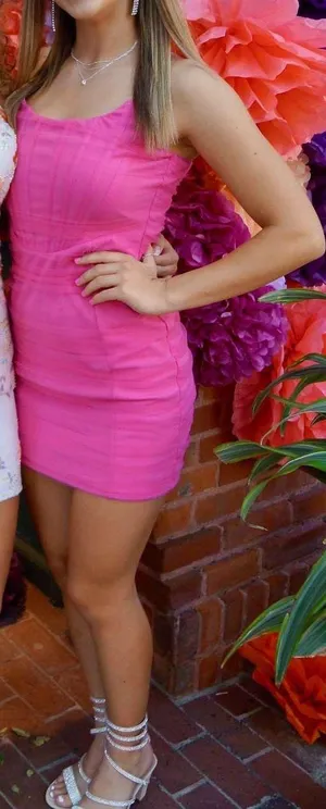 Dillard strapless mini dress Pink Size M thumbnail 1