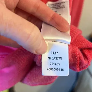 The North Face Pink and White Full Zip Hoodie Size Large thumbnail 7