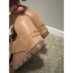 Sorel Women Joanie Ankle Leather Lace Up Open Toe Wedge Sandals shoes sz 6.5 thumbnail 5