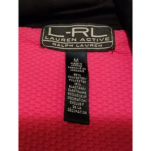 Lauren Active Ralph Lauren Pullover Top Long Sleeve Pink Black Size‎ M thumbnail 3