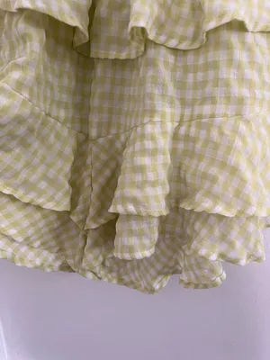 Mable Gingham Plaid Ruffled Romper thumbnail 5