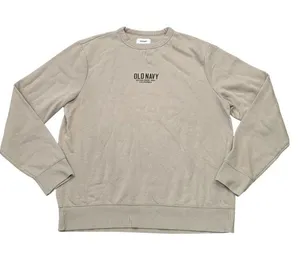 Old Navy Beige Crewneck Sweatshirt XL Cotton Blend Casual Long Sleeve fall winte thumbnail 1