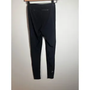 Gymshark Speed Leggings Women Small‎ Black Running Tights Zipper Pocket B4A8T thumbnail 3