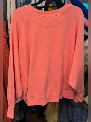 NWT Free People FP Movement Trackline Crew - Taffy Pink Coral - Large thumbnail 10