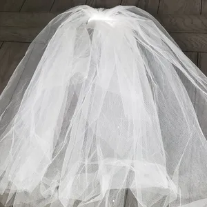 Wedding bridal veil with comb hair piece thumbnail 2