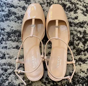 Double G patent-finish T-Strap ballerinas Ballet Flat Size 35.5 thumbnail 6