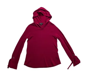 Fifteen Twenty Hoodie Women‎ Small Magenta Excellent Tie Cuff Modal Blend Top thumbnail 1