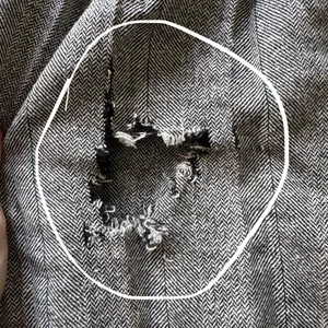Vintage Herringbone Wool Pleated Midi Skirt thumbnail 3