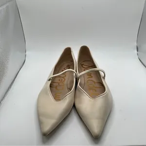 Sam Edelman Womens Nesta Mary Jane flats size 7 ivory leather thumbnail 3