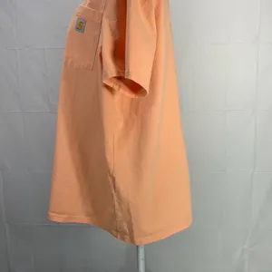 Carhartt Loose Fit Light Orange Peach Workwear Crew neck Pocket Tee Size… thumbnail 7