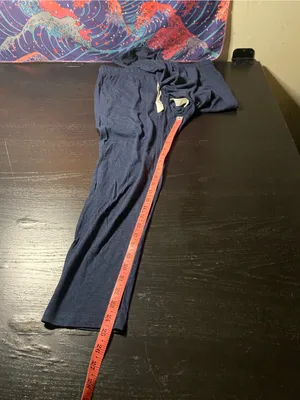 Navy Lounge Pants with Drawstring Blue thumbnail 5