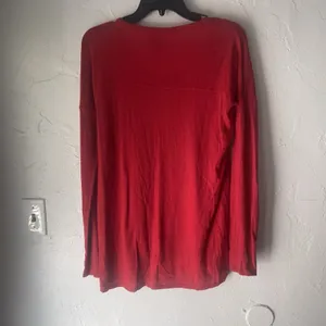 C & C California Size Medium Red Round Neck Long Sleeve Wool Cashmere‎ Sweater thumbnail 8