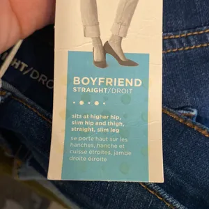 Old Navy Dark Wash Boyfriend Straight Cuffed Jeans Size 18 NWT thumbnail 7