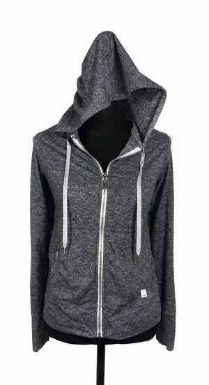 Vuori Womens Halo Performance Hoodie 2.0 Gray Size Small thumbnail 1