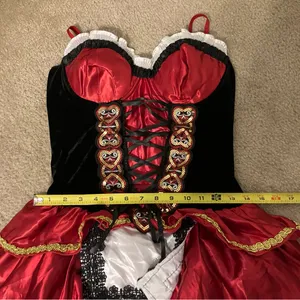 Spirit Little Red Women's Red and Black Costume Dress with Hooded Cape thumbnail 15