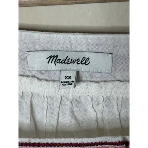Madewell Embroidered Sandblossom Top in white cotton gauze‎ Women’s XS Oversized thumbnail 6