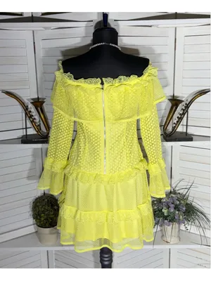 Simplee Apparel Retro rare neon mini dress mesh lace off shoulder cosplay pollypocket dollcore S thumbnail 2
