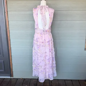 Lulus “Eden” Floral Sleeveless Chiffon Dress - New but Damaged! thumbnail 7