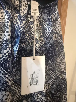 Birch and Stone Navy Tile-Print Spaghetti Strap Mini Dress thumbnail 7