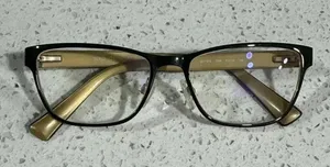 Dolce & Gabbana Women's Eyeglasses DG 1273 1268 Black on Gold Frame thumbnail 4