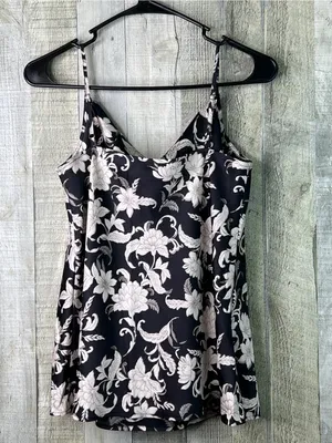 Loft Outlet Size Small Adjustable Spaghetti Straps Floral Drop Neck Tank Top thumbnail 2