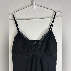Jaclyn Smith Black Lace Trim Slip Dress - Size Small thumbnail 4