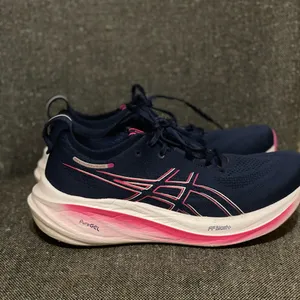 Asics Women's Navy and Pink Athletic Shoes thumbnail 5