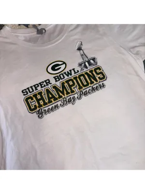Green Bay Packers Womans 2XL Super Bowl XLV Champions White Graphic NFL Sports thumbnail 2