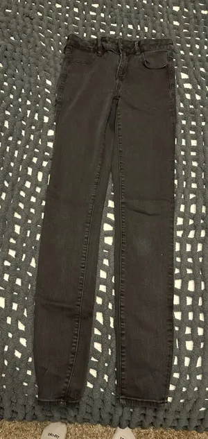 American Eagle Plain Black Skinny Jeans thumbnail 1