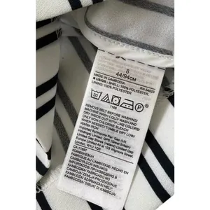 Banana Republic Black & White Striped Jumpsuit Women Size 8 | 25-652 thumbnail 7