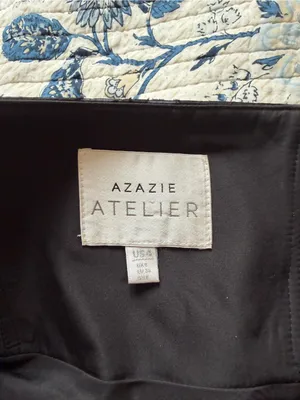 Azazie Black Floral Slip Maxi Dress thumbnail 3