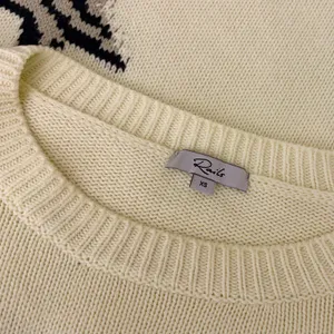 RAILS Perci Animal Star Sweater Ivory Black Camel Cotton Blend Knit X-Small thumbnail 11