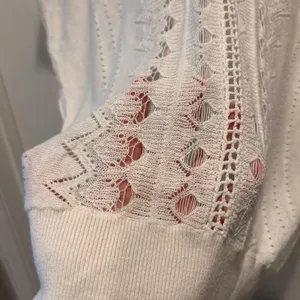 Lauren Ralph Lauren White Linen Cotton Pointelle Knit V-Neck‎ Dolman Sweater L thumbnail 4