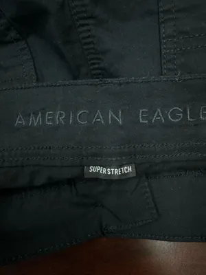 American Eagle Super Stretch Black Cargo Joggers Size 0 thumbnail 4