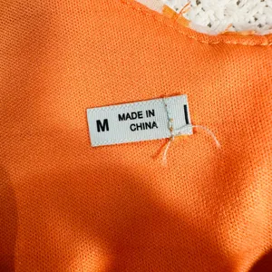 Maurice's Orange Floral Sunburst Dress V-Neck Spaghetti Strap Beach Mini Sundress- M thumbnail 9